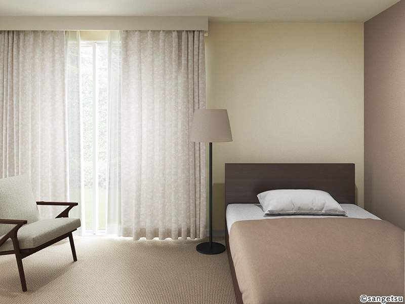 Rèm vải chính họa tiết PK4277