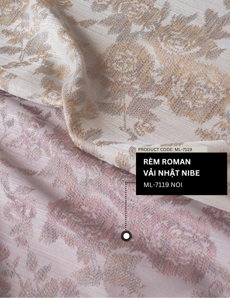 Rèm Roman Vải Nhật ML-7119 NOI