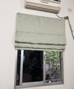 Rèm roman vải Nhật ML-7041 Lawrence trên cửa sổ công trình Giảng Võ