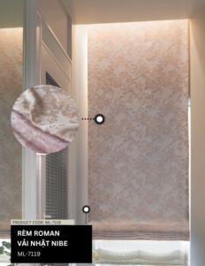 rèm Roman vải Nhật Bản ML-7119