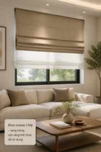 Rèm roman 2 lớp